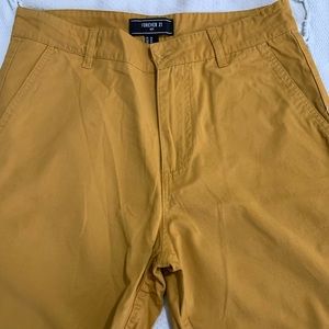Forever 21 Mustard shorts
